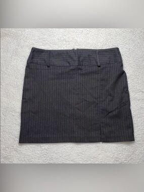 Mini Micro skirt Pinstripe Gray Size 7 Y2K 90’s